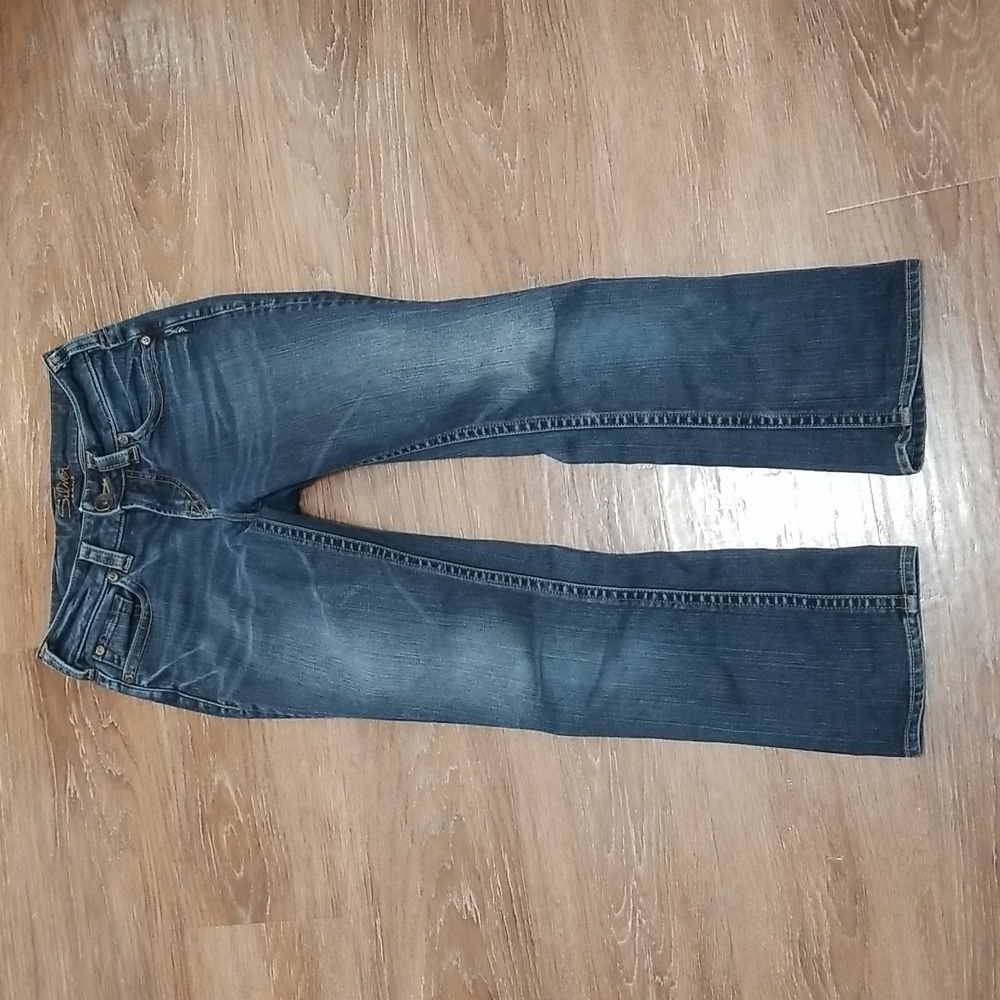 (25W) Silver Jeans Co. Suki Ankle Slim Straight Denim Jeans Contemporary Casual